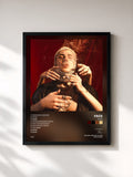 #noir Tableau de l'album SLIME de Face, cadre noir, imprimé et encadré en France