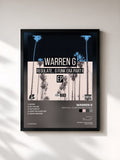 #noir Tableau de l'album Regulate... G Funk Era Part II The EP de Warren G, cadre noir, imprimé et encadré en France