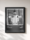 #noir Tableau de l'album AMK de Mert, cadre noir, imprimé et encadré en France