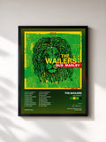 #noir Tableau de l'album Dub Marley de The Wailers, cadre noir, imprimé et encadré en France