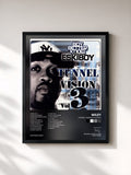 #noir Tableau de l'album Tunnel Vision Volume 3 de Wiley, cadre noir, imprimé et encadré en France
