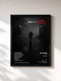 #noir Tableau de l'album M3 de Jay Sean, cadre noir, imprimé et encadré en France