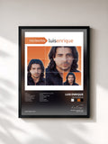 #noir Tableau de l'album Mis Favoritas de Luis Enrique, cadre noir, imprimé et encadré en France