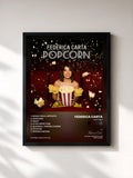 #noir Tableau de l'album Popcorn de Federica Carta, cadre noir, imprimé et encadré en France