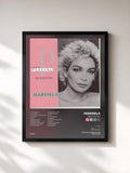 #noir Tableau de l'album Serie Platino de Marisela, cadre noir, imprimé et encadré en France
