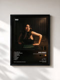 #noir Tableau de l'album How To Catch A Falling Knife de Gigi Perez, cadre noir, imprimé et encadré en France