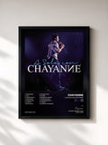 #noir Tableau de l'album A Solas Con Chayanne de Chayanne, cadre noir, imprimé et encadré en France