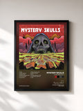#noir Tableau de l'album Ultra Rare Vol 2 de Mystery Skulls, cadre noir, imprimé et encadré en France