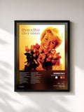 #noir Tableau de l'album Essential Love Songs de Doris Day, cadre noir, imprimé et encadré en France
