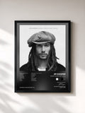 #noir Tableau de l'album Raised Under Grey Skies (Deluxe) de JP Cooper, cadre noir, imprimé et encadré en France