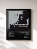 #noir Tableau de l'album Mr. Bad Example (2008 Remaster) de Warren Zevon, cadre noir, imprimé et encadré en France