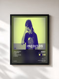 #noir Tableau de l'album Temas Inéditos 2 de Beret, cadre noir, imprimé et encadré en France