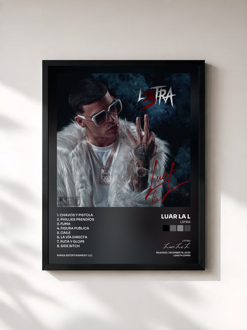 Luar La L · L3tra — Affiche encadrée