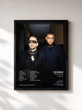 #noir Tableau de l'album DIAMOND TEARS de YG Pablo, cadre noir, imprimé et encadré en France