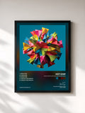 #noir Tableau de l'album Hold On/Touch Too Much Remixes de Hot Chip, cadre noir, imprimé et encadré en France