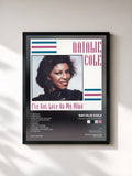 #noir Tableau de l'album I've Got Love On My Mind de Natalie Cole, cadre noir, imprimé et encadré en France