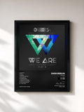 #noir Tableau de l'album We Are (Part 2) de Dash Berlin, cadre noir, imprimé et encadré en France