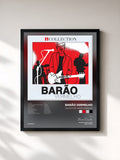 #noir Tableau de l'album iCollection - Barão Vermelho de Barão Vermelho, cadre noir, imprimé et encadré en France