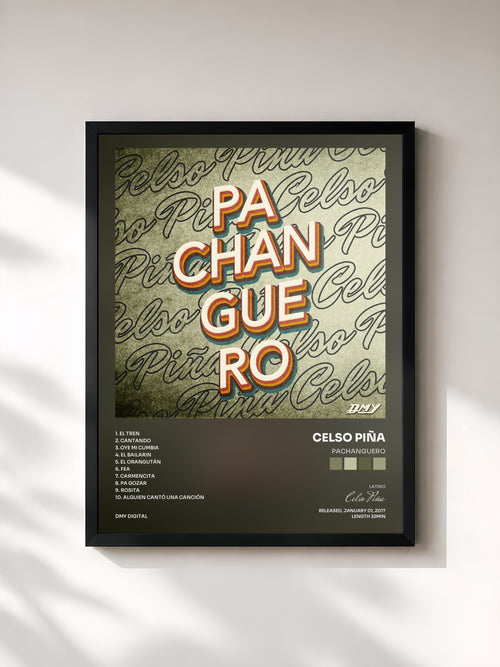 Celso Piña · Pachanguero — Affiche encadrée
