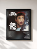 #noir Tableau de l'album One Trick Pony (Expanded & Remastered) de Paul Simon, cadre noir, imprimé et encadré en France