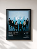 #noir Tableau de l'album HORN de Apink, cadre noir, imprimé et encadré en France