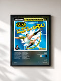 #noir Tableau de l'album La dura legge del gol de 883, cadre noir, imprimé et encadré en France