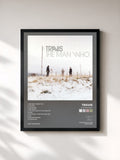 #noir Tableau de l'album The Man Who de Travis, cadre noir, imprimé et encadré en France
