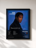 #noir Tableau de l'album Keep Movin' On de Sam Cooke, cadre noir, imprimé et encadré en France