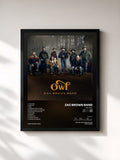 #noir Tableau de l'album The Owl de Zac Brown Band, cadre noir, imprimé et encadré en France