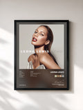 #noir Tableau de l'album Echo de Leona Lewis, cadre noir, imprimé et encadré en France