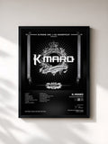 #noir Tableau de l'album Platinum Remixes de K-Maro, cadre noir, imprimé et encadré en France
