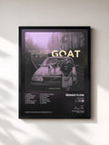 #noir Tableau de l'album The Goat de Ñengo Flow, cadre noir, imprimé et encadré en France