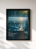 #noir Tableau de l'album Kiss The Rain de Yiruma, cadre noir, imprimé et encadré en France