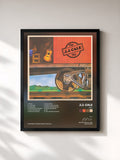 #noir Tableau de l'album Okie de J.J. Cale, cadre noir, imprimé et encadré en France