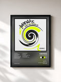 #noir Tableau de l'album Eye’M All Mixed Up (Remixes) de tobyMac, cadre noir, imprimé et encadré en France