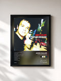 #noir Tableau de l'album Pointless Nostalgic (2023 Remaster) de Jamie Cullum, cadre noir, imprimé et encadré en France