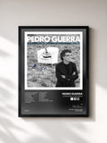 #noir Tableau de l'album Contigo En La Distancia de Pedro Guerra, cadre noir, imprimé et encadré en France