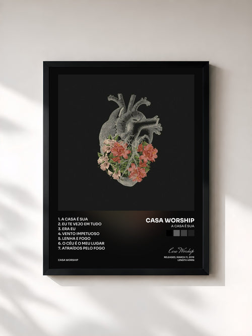 Casa Worship · A Casa É Sua — Affiche encadrée