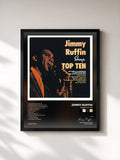 #noir Tableau de l'album Sings Top Ten de Jimmy Ruffin, cadre noir, imprimé et encadré en France