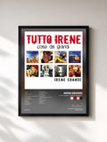 #noir Tableau de l'album Tutto Irene "Cose da Grandi" de Irene Grandi, cadre noir, imprimé et encadré en France