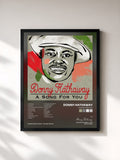 #noir Tableau de l'album A Song For You de Donny Hathaway, cadre noir, imprimé et encadré en France