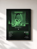 #noir Tableau de l'album 8D Covers Vol. 1 de 8D Tunes, cadre noir, imprimé et encadré en France