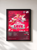 #noir Tableau de l'album Finchi's Love Tape de FiNCH, cadre noir, imprimé et encadré en France