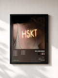 #noir Tableau de l'album H.S.K.T. de Sylvan Esso, cadre noir, imprimé et encadré en France
