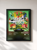 #noir Tableau de l'album In The Key of Joy de Sergio Mendes, cadre noir, imprimé et encadré en France