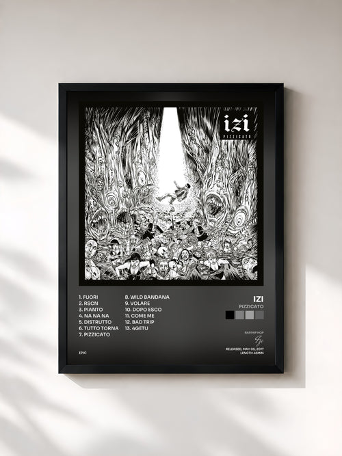 Izi · Pizzicato — Affiche encadrée