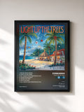#noir Tableau de l'album Light up the Trees de Conkarah, cadre noir, imprimé et encadré en France
