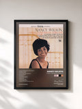 #noir Tableau de l'album Today, Tomorrow, Forever de Nancy Wilson, cadre noir, imprimé et encadré en France