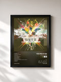 #noir Tableau de l'album Hold Me Down de You Me At Six, cadre noir, imprimé et encadré en France