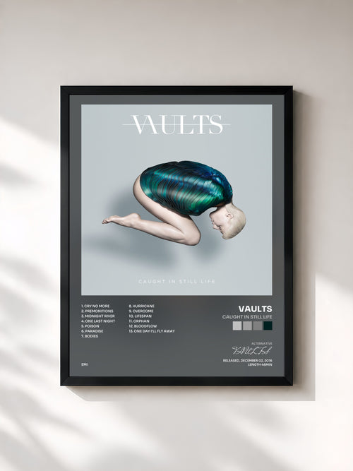 VAULTS · Caught In Still Life — Affiche encadrée